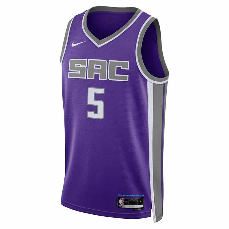 Camiseta De´Aaron Fox - Sacramento Kings Nike Icon Edition Swingman negra