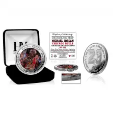 Moneda Michael Jordan Silver Mint - Slam Dunk Champ Chicago Bulls