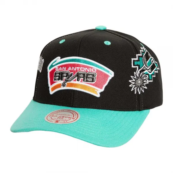 Gorra Curva San Antonio Spurs NBA Overbite Pro HWC de Mitchell and Ness