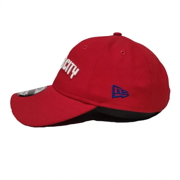 Gorra curva baloncesto Detroit Pistons de New Era en Rojo