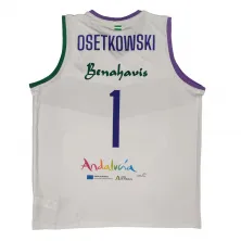 Camiseta baloncesto del Unicaja Malaga Baloncesto 2023-24 de Osetkowski