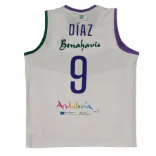 Camiseta Alberto Diaz Unicaja Malaga Liga Endesa Baloncesto Segunda Equipacion 2023-24 Joma