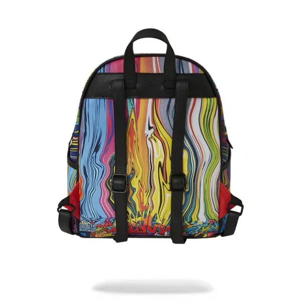 Mochila Sprayground Melt Graf Savage trasera