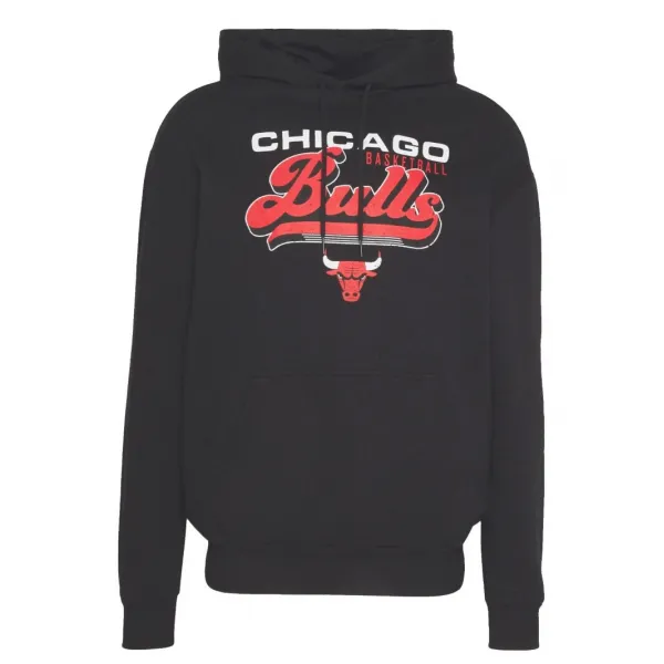 Sudadera Chicago Bulls Oversized - New Era NBA Graphic Negra