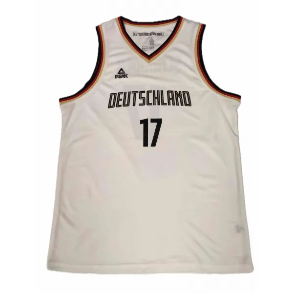 Camiseta Dennis Schröder Alemania - Peak Baloncesto blanca