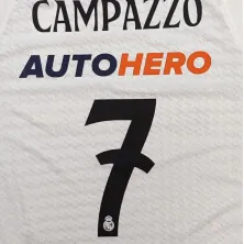 Camiseta Facundo Campazzo Real Madrid Baloncesto Adidas Junior primera equipación blanca 2024-25 Euroliga