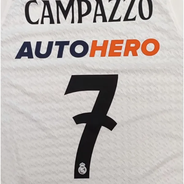 Camiseta Facundo Campazzo Real Madrid Baloncesto Adidas Junior primera equipación blanca 2024-25 Euroliga