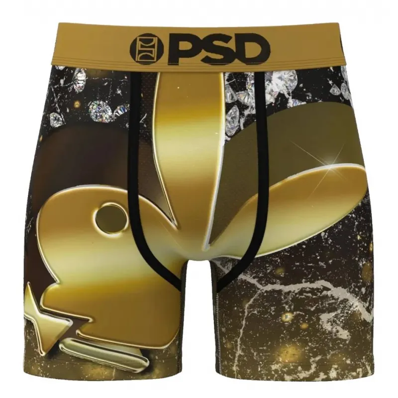 Calzoncillos Bóxer PSD underwear Solid Gold Playboy frontal