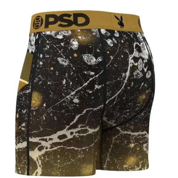 Calzoncillos Bóxer PSD underwear Solid Gold Playboy lateral