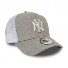 Gorra New York Yankees Jersey Essential Trucker gris lateral 2