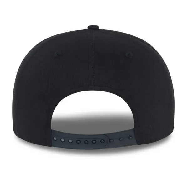 Gorra plana Dodgers Snapback bordada negra vista trasera