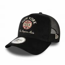 Gorra New York Yankees Cord Graphic Trucker MLB negra lateral