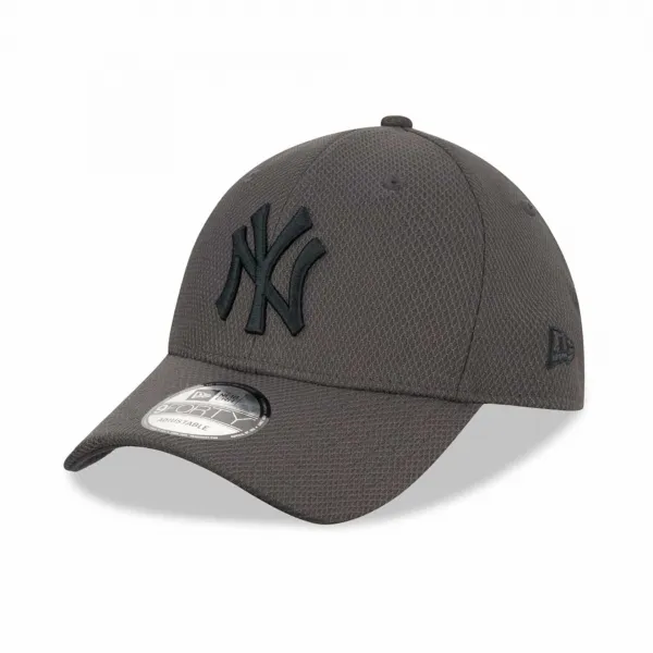 Gorra curva New York Yankees 9Forty Diamond New Era gris principal