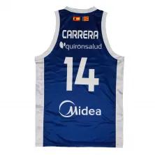 Camiseta Raquel Carrera Valencia Basket Femenino segunda equipación vista trasera