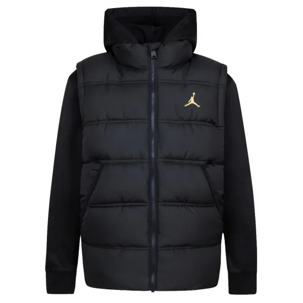 Chaqueta con Capucha Jordan JB Puffer para niños vista frontal