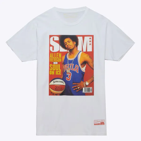 Camiseta Manga Corta Allen Iverson con Philadelphia Sixers colección Slam