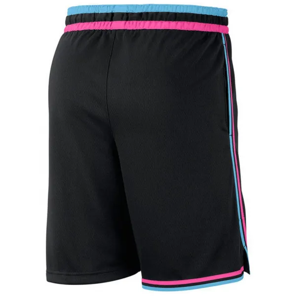 Short Miami Heat Vice City Edition Swingman Nike negro posterior