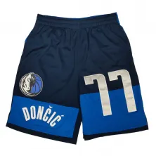 Short Baloncesto Luka Doncic Mavericks NBA Name and Number junior vista frontal