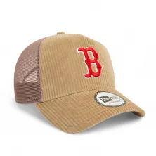 Gorra Boston Red Sox MLB Cord Trucker Beige vista lateral