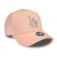 Gorra Los Angeles Dodgers Essentials Trucker rosa vista frontal