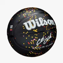 Balon Caitlin Clark Journey Series WNBA Wilson en negro vista frontal