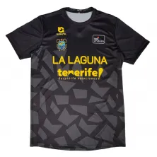 Camiseta cubre de calentamiento La Laguna Tenerife Club Baloncesto Canarias ACB 2025 Negra