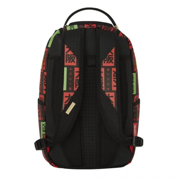 Mochila Sprayground John Wick Japanese Oath vista trasera