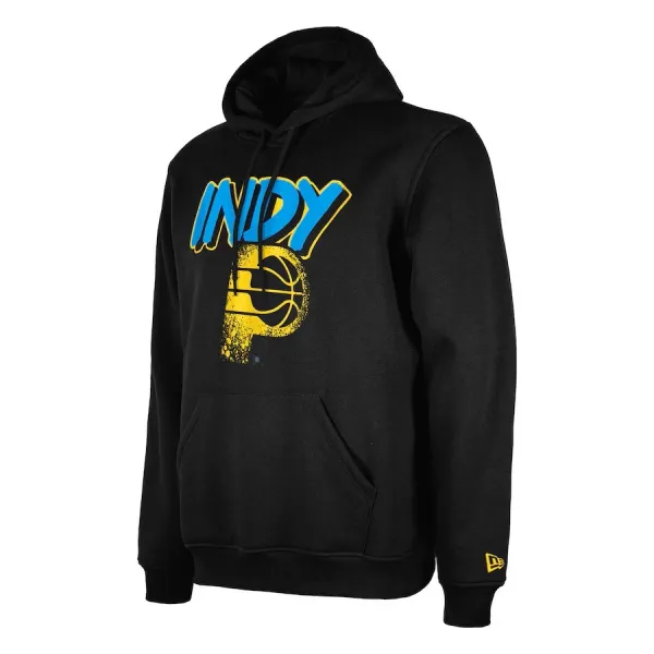 Sudadera Indiana Pacers City Edition 2024 en negro vista frontal