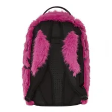 Mochila Sprayground A.I Pink Fur pelo rosa espalda