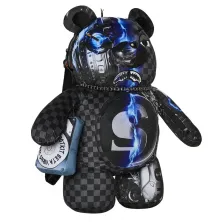 Mochila de Oso Sprayground Cyborg Bear lateral